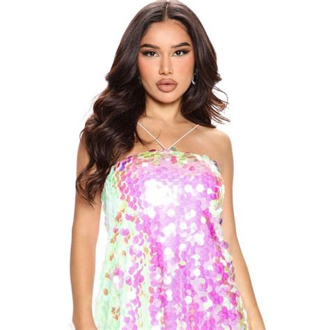 Partyin Sequin Sleeveless Dress Pink ©beach Babe Bikini