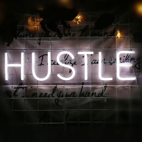 Hustle Led Neon Sign Light Wall Art Decorative Hanging Signs Etsy