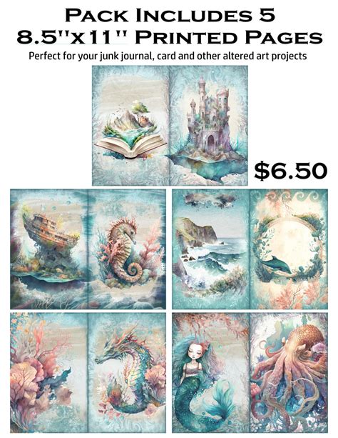 Underwater Fantasy 85 X 11 Paper Pack Simplystateddesign