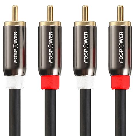 Fospower Feet Rca M M Stereo Audio Cable K Gold Plated