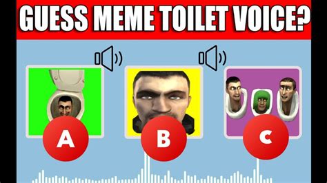 Guess Monster`s Voice 30 Skibidi Toilet Season 1 50🚽 Guess Meme Song Toilet Youtube