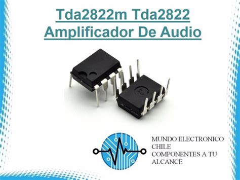 2 X Tda2822m Tda2822 Amplificador De Audio Con Boleta Cuotas Sin