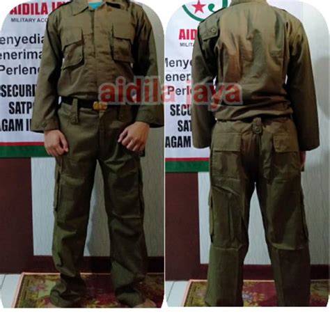 Baju Seragam Pdl Satpol Pp Seragam Pol Pp Bahan Drill Shopee Indonesia