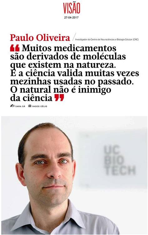 Interview to Dr Paulo Oliveira at Revista Visão PROJECT FOIE GRAS