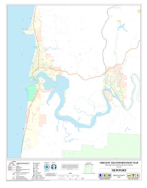 Newport Oregon Road Map - Newport Oregon • mappery