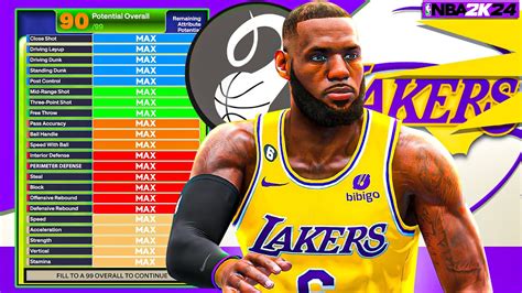 Unleash The King Building A Lebron James Power Build In Nba 2k24