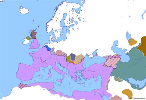 Second Tetrarchy | Historical Atlas of Europe (1 May 305) | Omniatlas