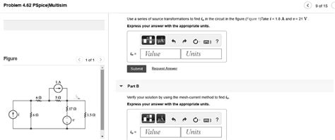 SOLVED Problem 4 62 PSpice Multisim 9 Of 15 Use A Series Of Source