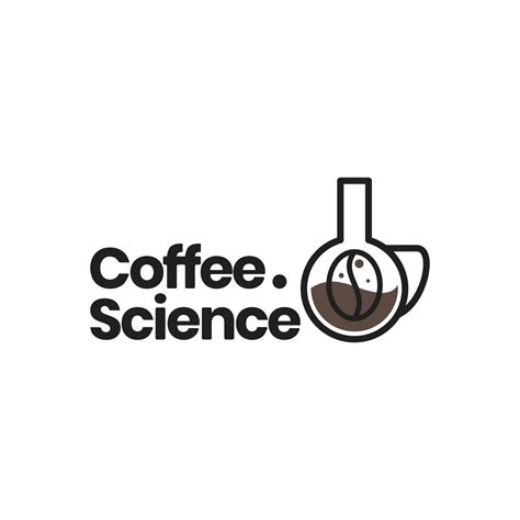 coffee science tasty scent labs glass geometric abstract logo design