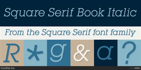 Square Serif Font Fontspring