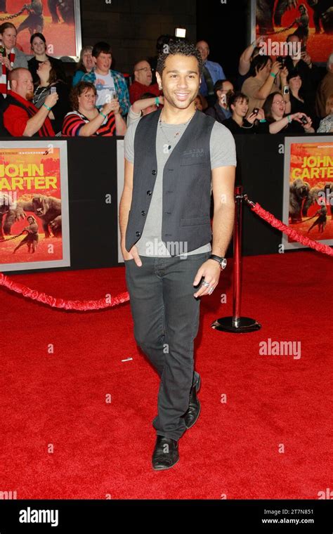 Corbin Bleu At The World Premiere Of Disneys John Carter Arrivals Held At Regal Cinemas La