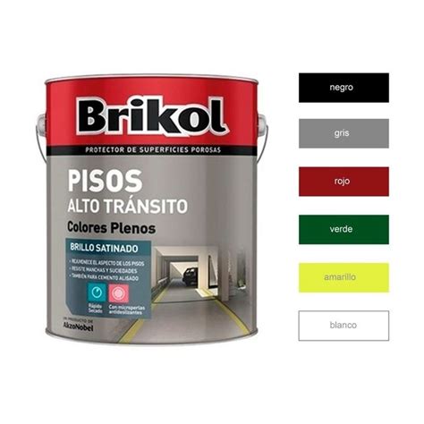 Brikol Pisos Alto Transito Colores X 1 Lt