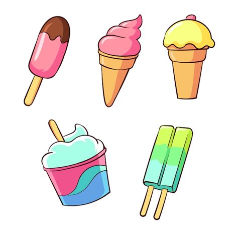 Premium Vector Different Types Of Ice Cream