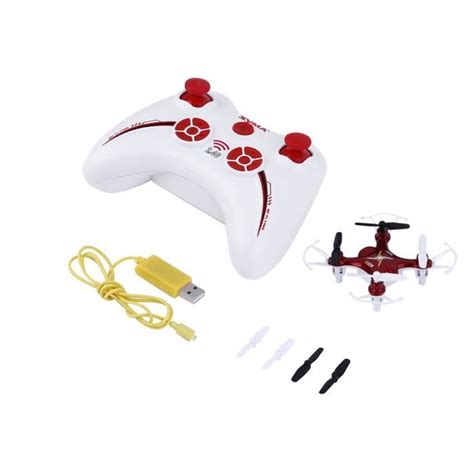 Drone Syma X12S Nano Quadricoptère Mini 2 4G 4CH 6 Axis Gyro RC Rouge