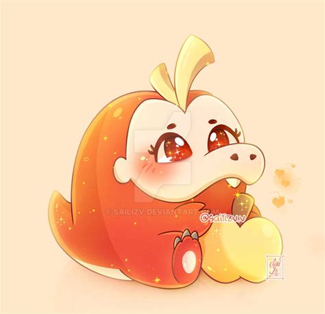 Pokemon Fuecoco Kawaii Fanart By Sailizv On Deviantart