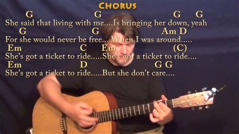 Ticket To Ride Guitar Chords