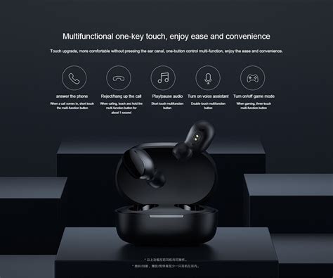 XIAOMI écouteurs sans fil Basic 2s Bluetooth 5 0 commande tactile