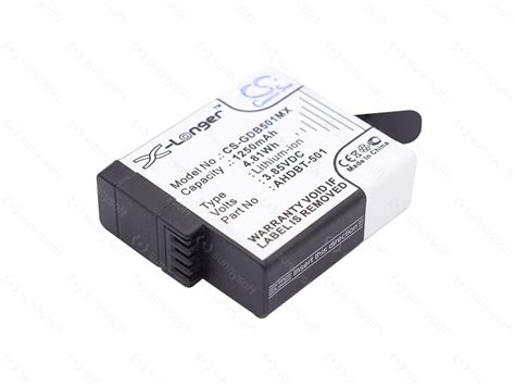 Baterie Pro Gopro Hero 6 Hero 5 Ekv AHDBT 501 1250mAh Sunnysoft