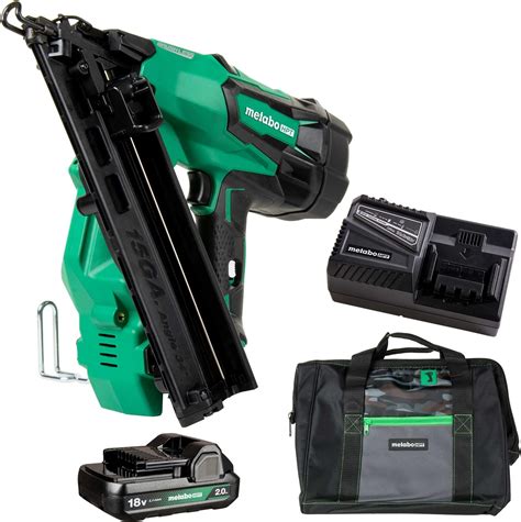 Bundle Of Metabo HPT 18V MultiVolt Cordless 18 Gauge Brad Nailer Kit