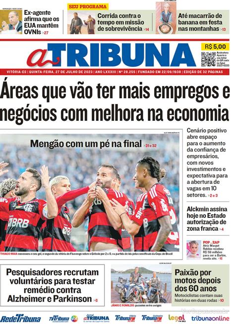 Capa A Tribuna Sexta 21 De Agosto De 2020