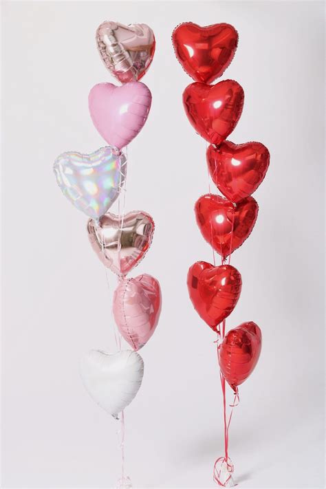 Party Supplies Pack Of 12 White Valentines Mini Hearts Balloons