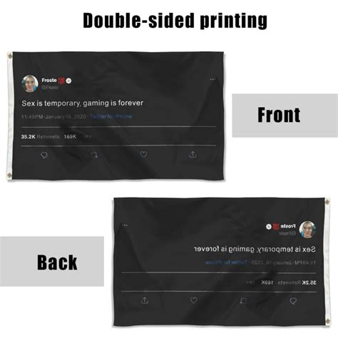 Froste Tweet Sex Is Temporary Gaming Is Forever Flag Banner