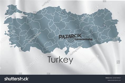 6 Şubat 2023 Türkiye Kahramanmaraş Pazarcıkta Stock Vector Royalty