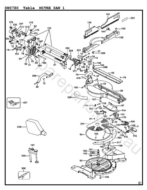 Dewalt Miter Saw Dws Parts List Reviewmotors Co