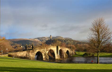 Old Stirling Bridge & Wallace monument, United Kingdom