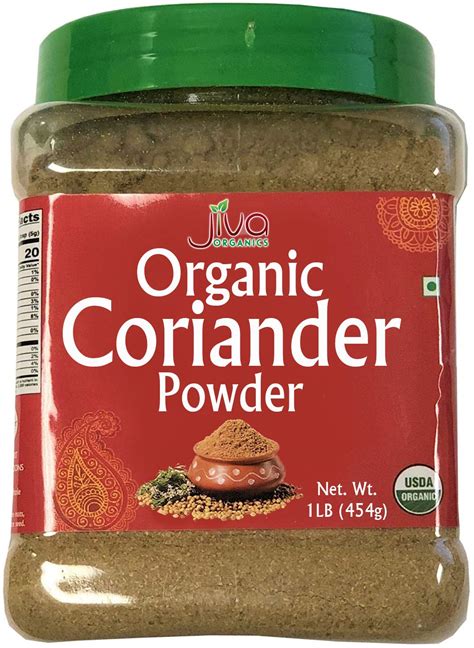 Amazon Jiva Organics Organic Coriander Powder 1 Pound Jar 100