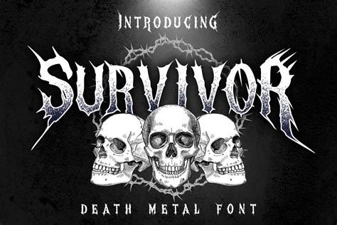 Survivor Font by Dansdesign · Creative Fabrica