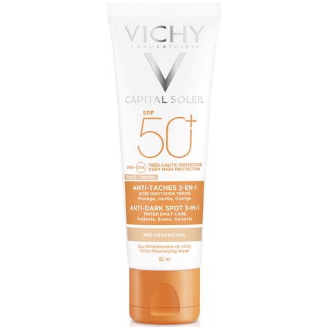 Vichy Ideal Soleil Rosto 50 Antimanchas Com Cor Uniformiza Corrige E