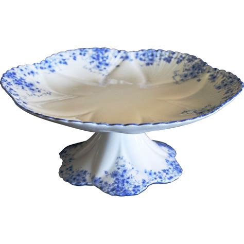 Shelley Dainty Blue Pedestal Cake Stand Pretty Cake Stands Beautiful Cake Stands Cake Stand