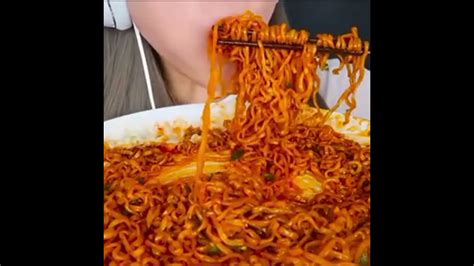 Jane Asmr And Great Girl Asmr Eating Spicy Nuclear Fire Noodles 🍜🍜🥢🥵