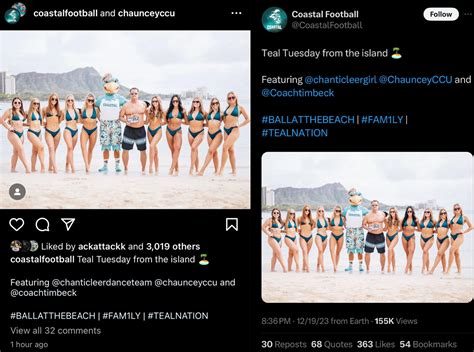 College Fb Coach Breaks Silence On Photo With Dancers In Bikinis