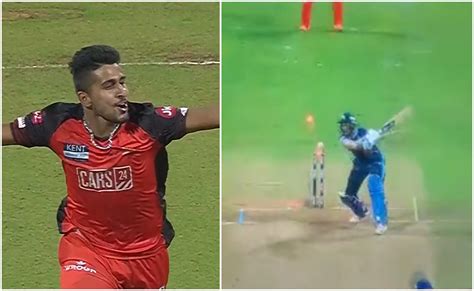 Ipl 2022 Watch Umran Malik Knocks Over Shubman Gill With A Ripper