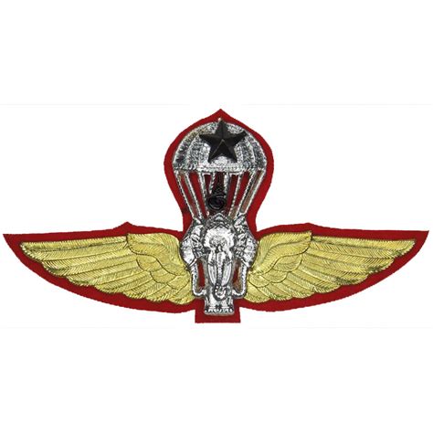 Thailand Army Senior Parachute Wings Parachute jump wings or badge