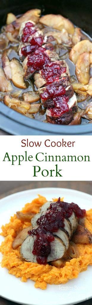 Slow Cooker Apple Cinnamon Pork Loin