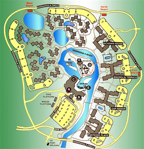 WDW: Port Orleans Riverside Map