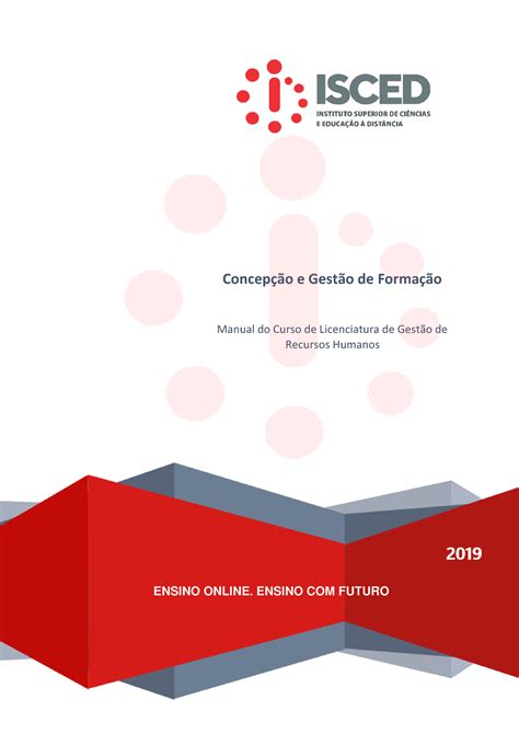 Concepção e Gestao da Formação 02012 017 Modulo Concepção e Gestão de