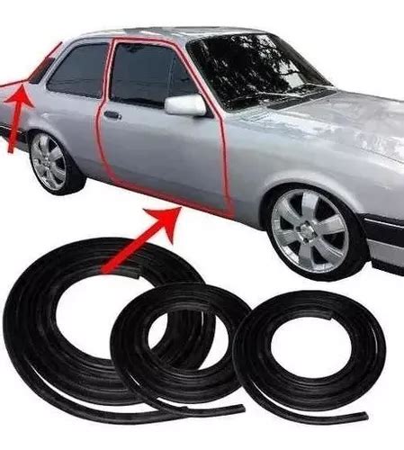 Borracha Mala Porta Chevette 73 94 Vedação Guarnição Kit Parcelamento