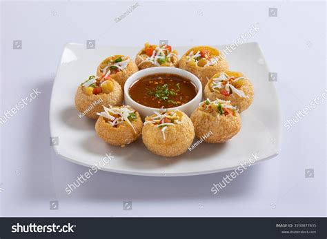 Panipuri Fuchka Fhuchka Gupchup Golgappa Pani Stock Photo