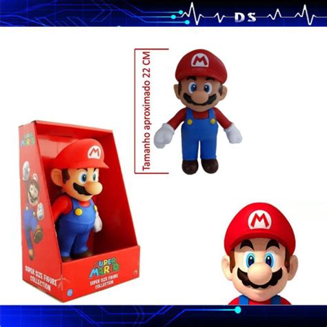 Melhor Boneco Super Mario Bros Grande Coleção Vermelho em Promoção na