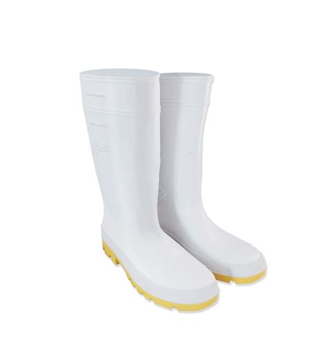 Botas De Hule Blancas Antiderrapantes Cabel