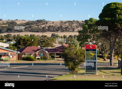 Street Scene Of The Town Of Penneshaw Kangaroo Island Where The Ferry