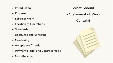 Statement Of Work Sow Document Definition And Examples