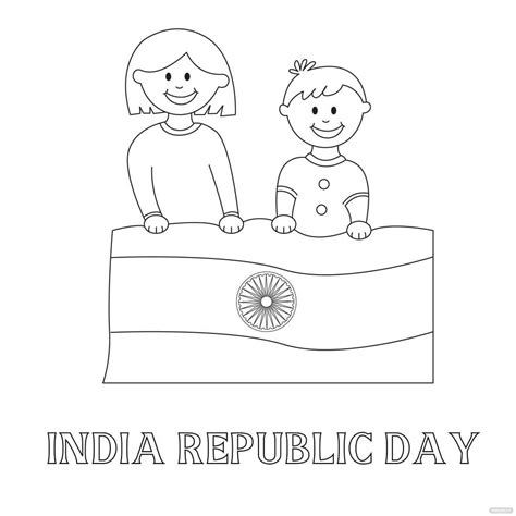 Free Republic Day Cartoon Drawing - EPS, Illustrator, JPG, PSD, PNG ...