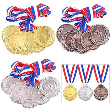 Buy Keadic 15 Pieces Metal Award Medals With Neck Ribbon Olympic