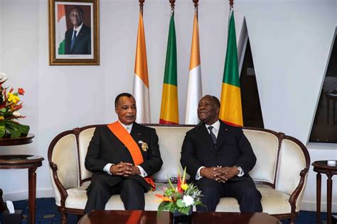 Remise de distinction au Président Denis SASSOU NGUESSO du Congo en