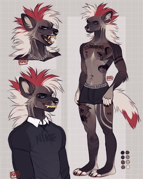 Hyena Ref Sheet Base Etsy Australia